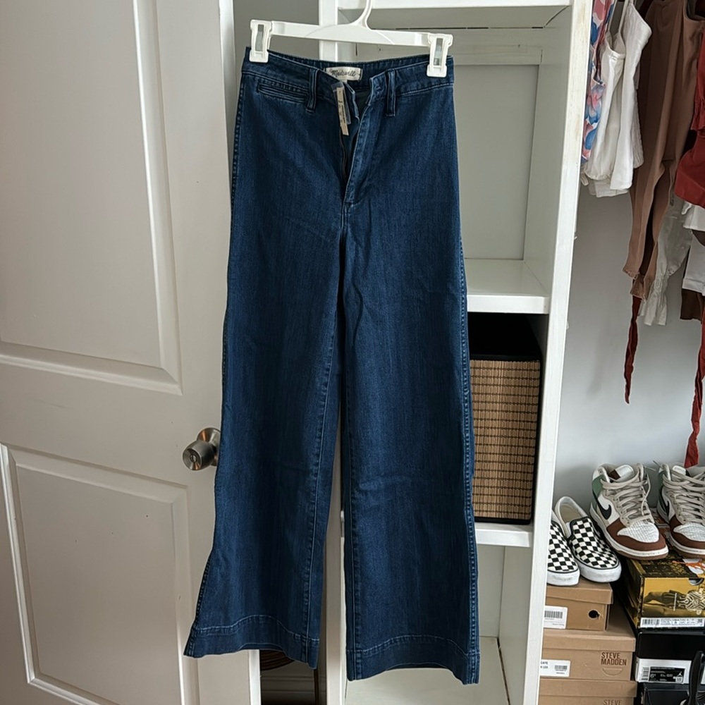 Madewell wide leg trouser jean